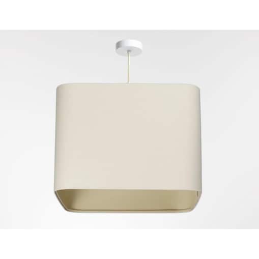 Lampa wisząca KWADRO LEN 011-40w30 kremowa