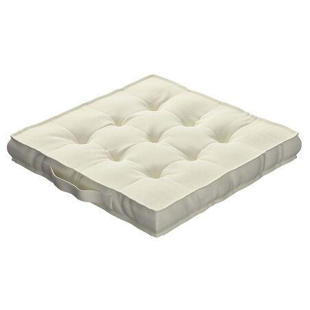 Poduszka na krzesło Kuba, śmietankowa biel, 50 x 50 x 10 cm, Velvet