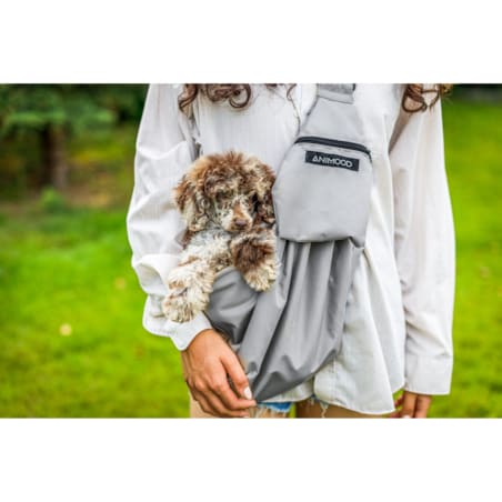 Animood Torba/transporter Daisy rozmiar: uniwersalny, kolor: szary , materiał:kodura/welur