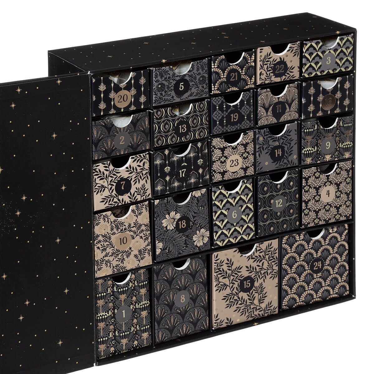 Kalendarz adwentowy z 24 świeczkami