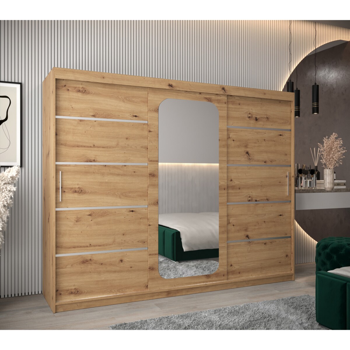 Szafa przesuwna Garderoba PROMO V2 250 artisan/artisan