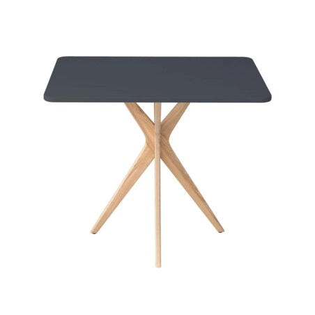 Stół CUTTI 55x80 grafitowy/jesion