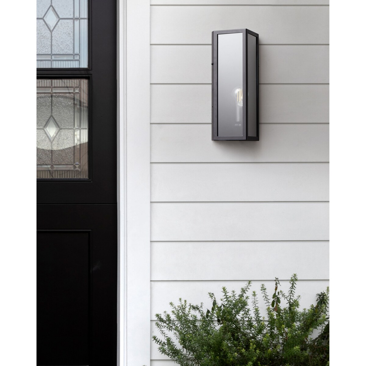 Lampa ścienna ogrodowa PACTOLUS Czarny