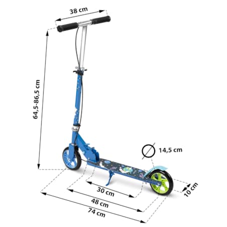 Hulajnoga składana dla dzieci RicoKids Kodi niebieska