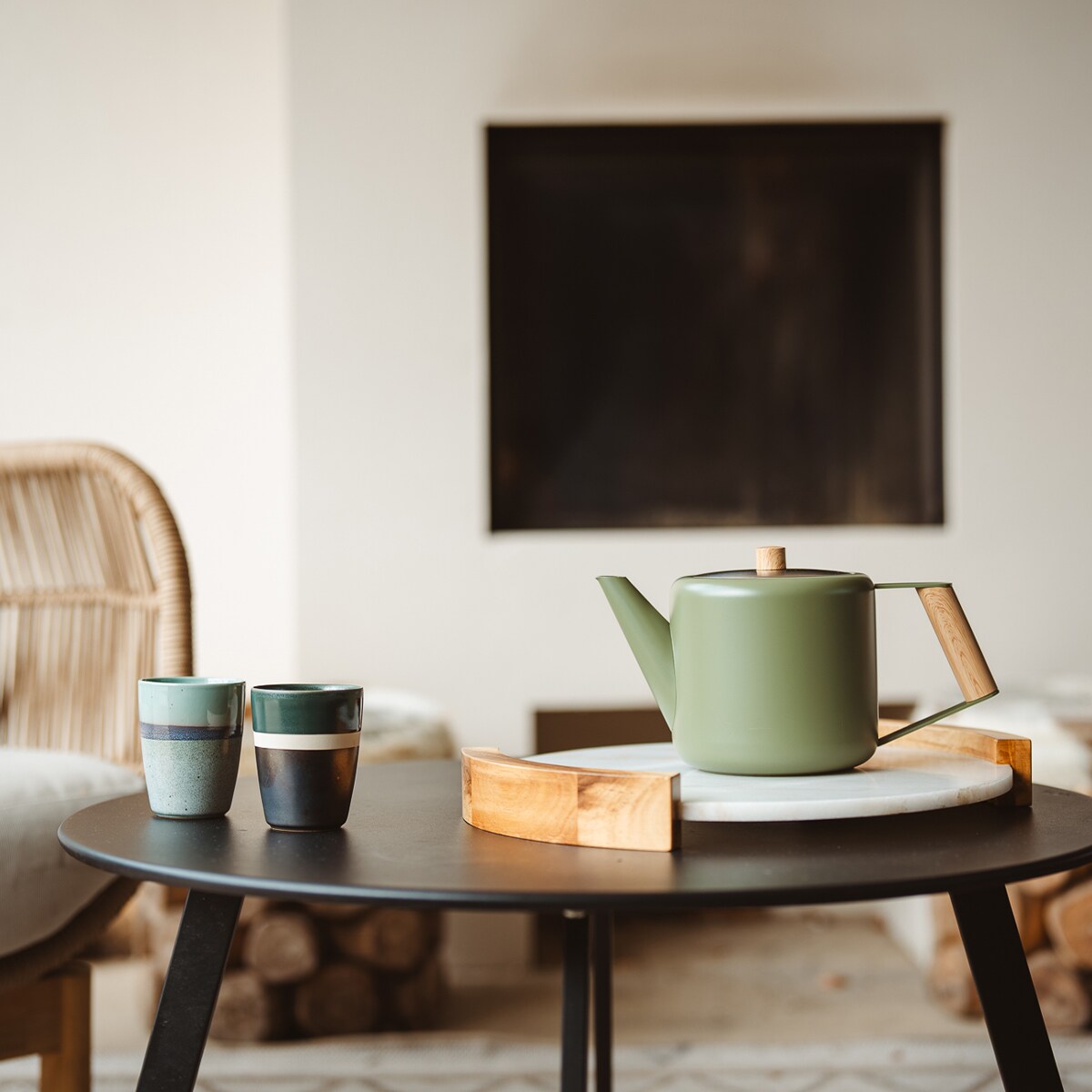 Kubki do herbaty ceramiczne Sven 200 ml - 4 sztuki / Bredemeijer