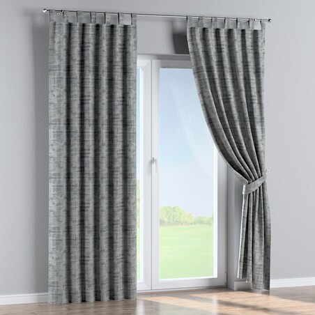 Zasłona na szelkach 1 szt. 130x245 szary beton