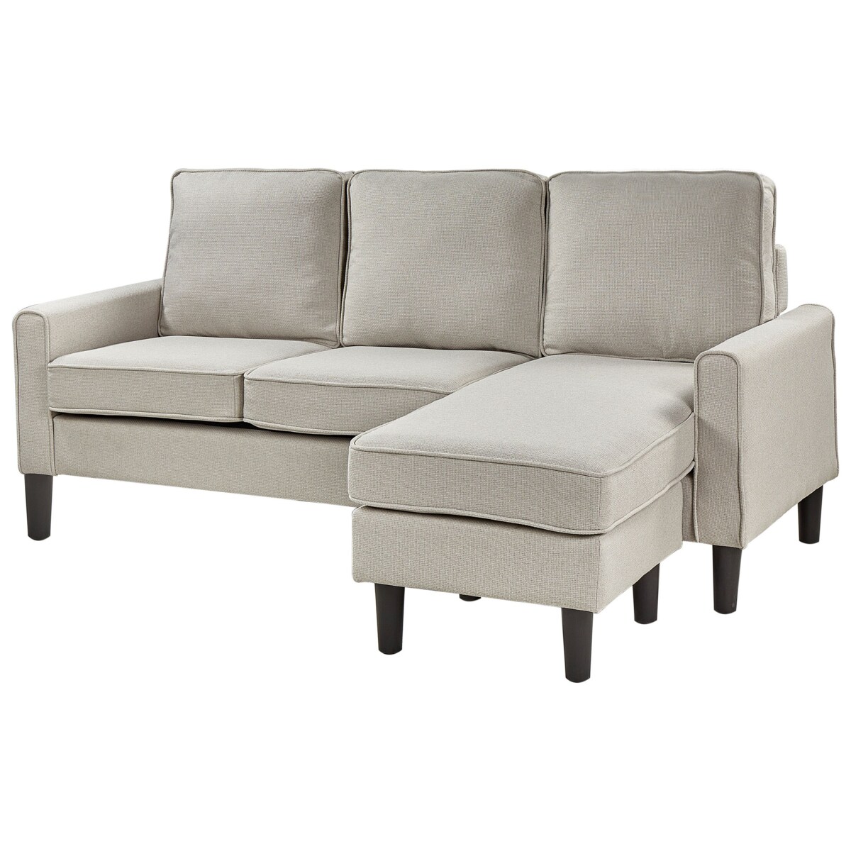 Sofa 3-osobowa z otomaną jasnobeżowa AVESTA