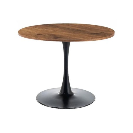 Stół okrągły AMADEO II 90x90 orzech/czarny