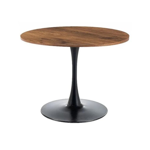 Stół okrągły AMADEO II 90x90 orzech/czarny