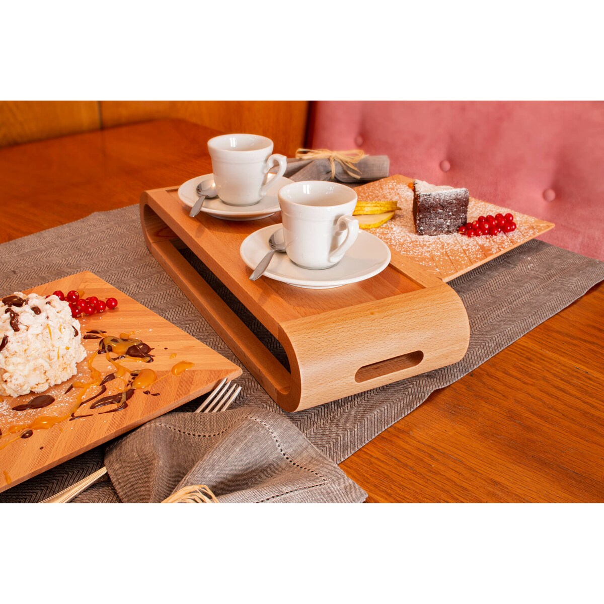 Dwustronna taca z drewna bukowego Artelegno VASD - 37 cm