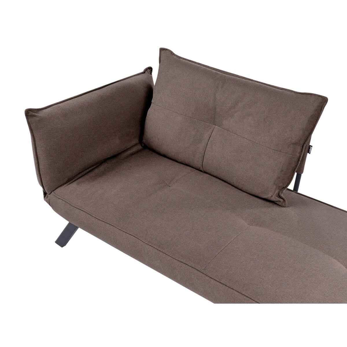 Szezlong lewostronny ROCAMADOUR Brązowy