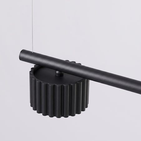 Żyrandol AURA 4 czarna Gx53