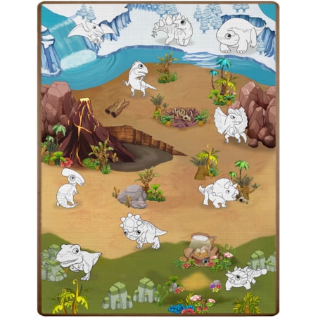 Mata edukacyjna piankowa dywan do malowania 92x120 cm zmywalna Ricokids