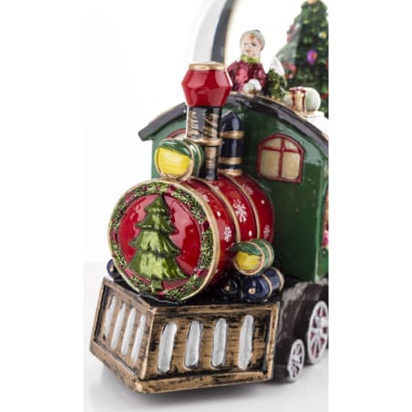 Kula śnieżna świąteczna 17x22,5x12 cm POCIĄG