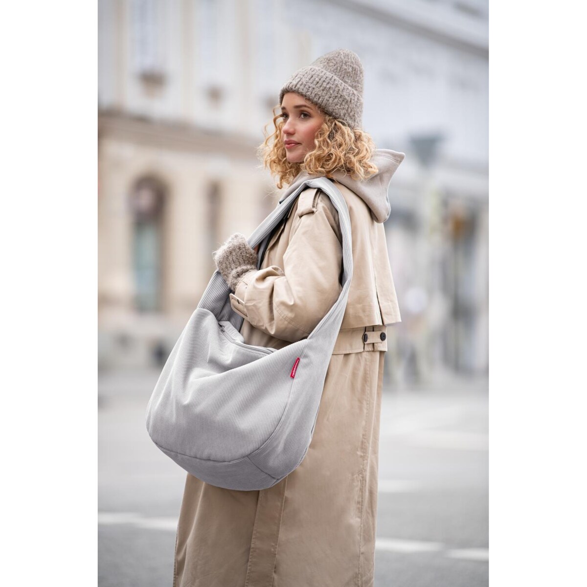 Torba MOONBAG, cord grey