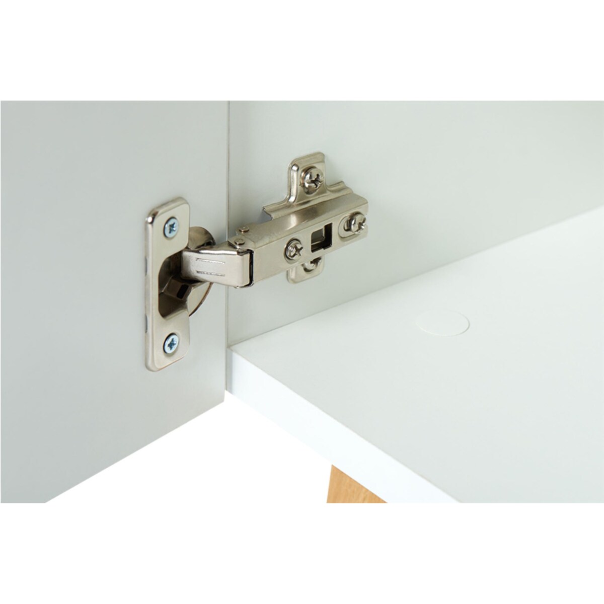 KONSIMO FRISK Biała szafka RTV w stylu skandynawskim