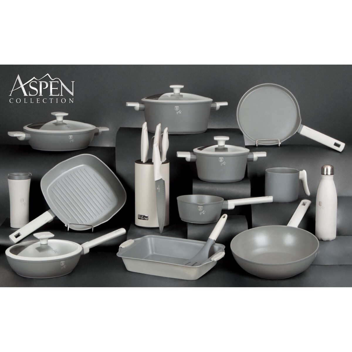 Garnek 28cm 6,1L z powłoką tytanową Aspen Berlinger Haus BH-7068