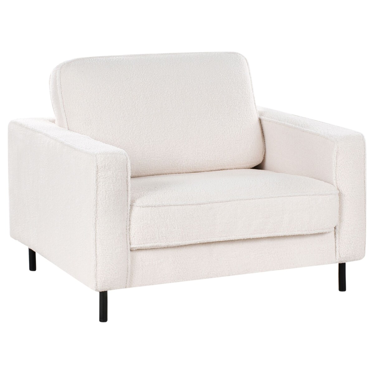 Komplet wypoczynkowy SAVALEN Boucle Biały dla 4 osób