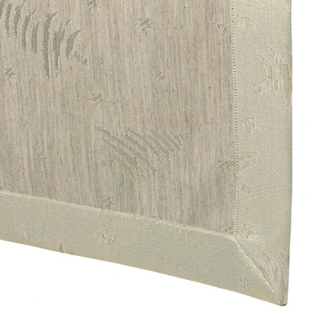 Bieżnik świąteczny w Złote Choinki i Gwiazdki z mankietem O5 beżowy - 40x220 cm - beżowy