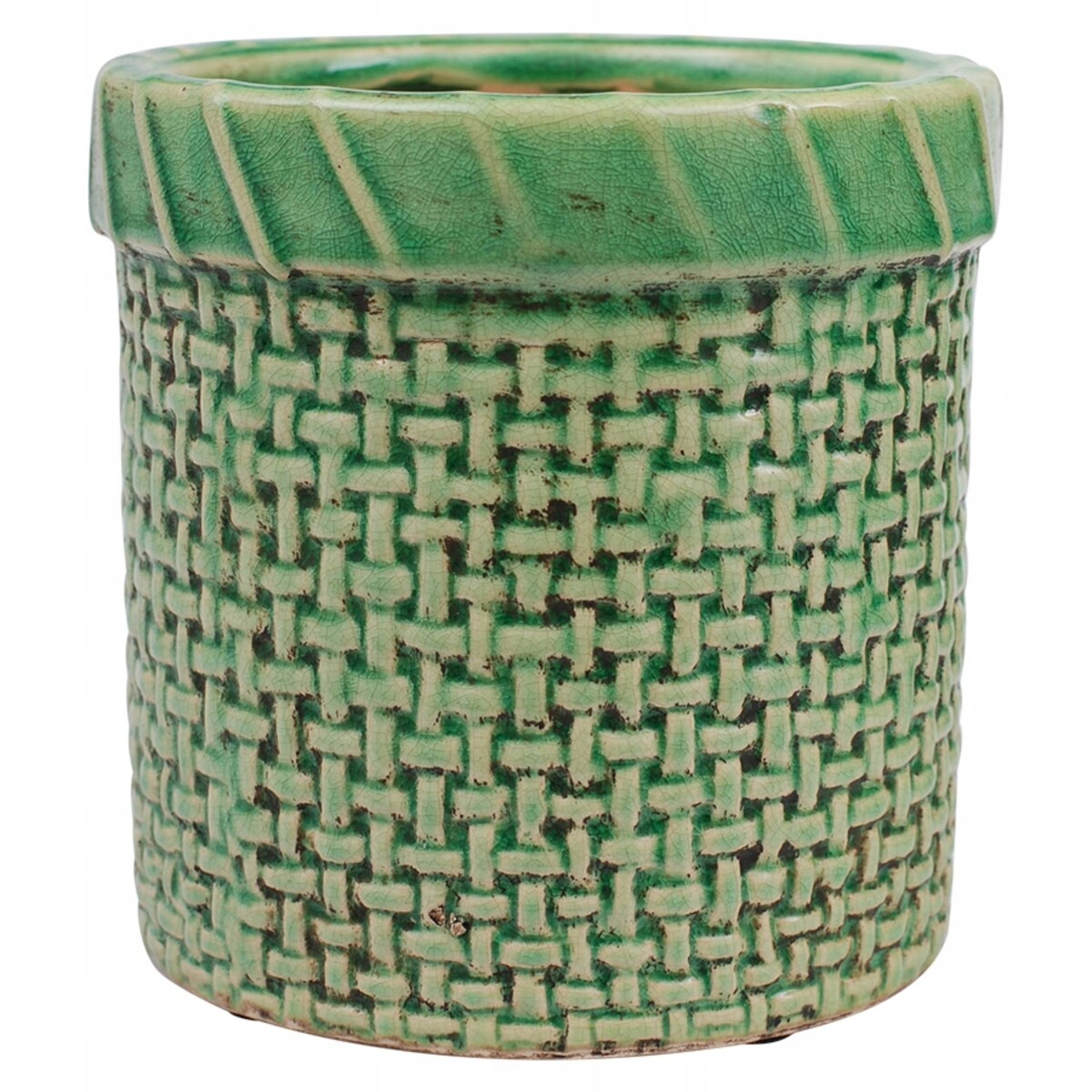 DONICA KOSZ ceramiczna zielona śr. 13cm