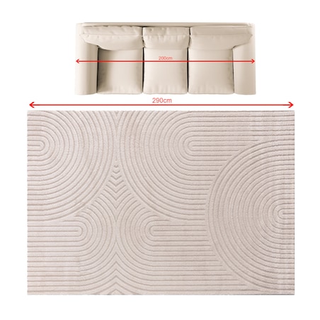 Dywan Lavia beige 200x290 cm, 200x290 cm