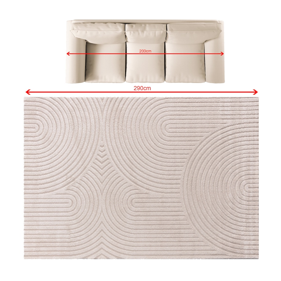 Dywan Lavia beige 200x290 cm, 200x290 cm