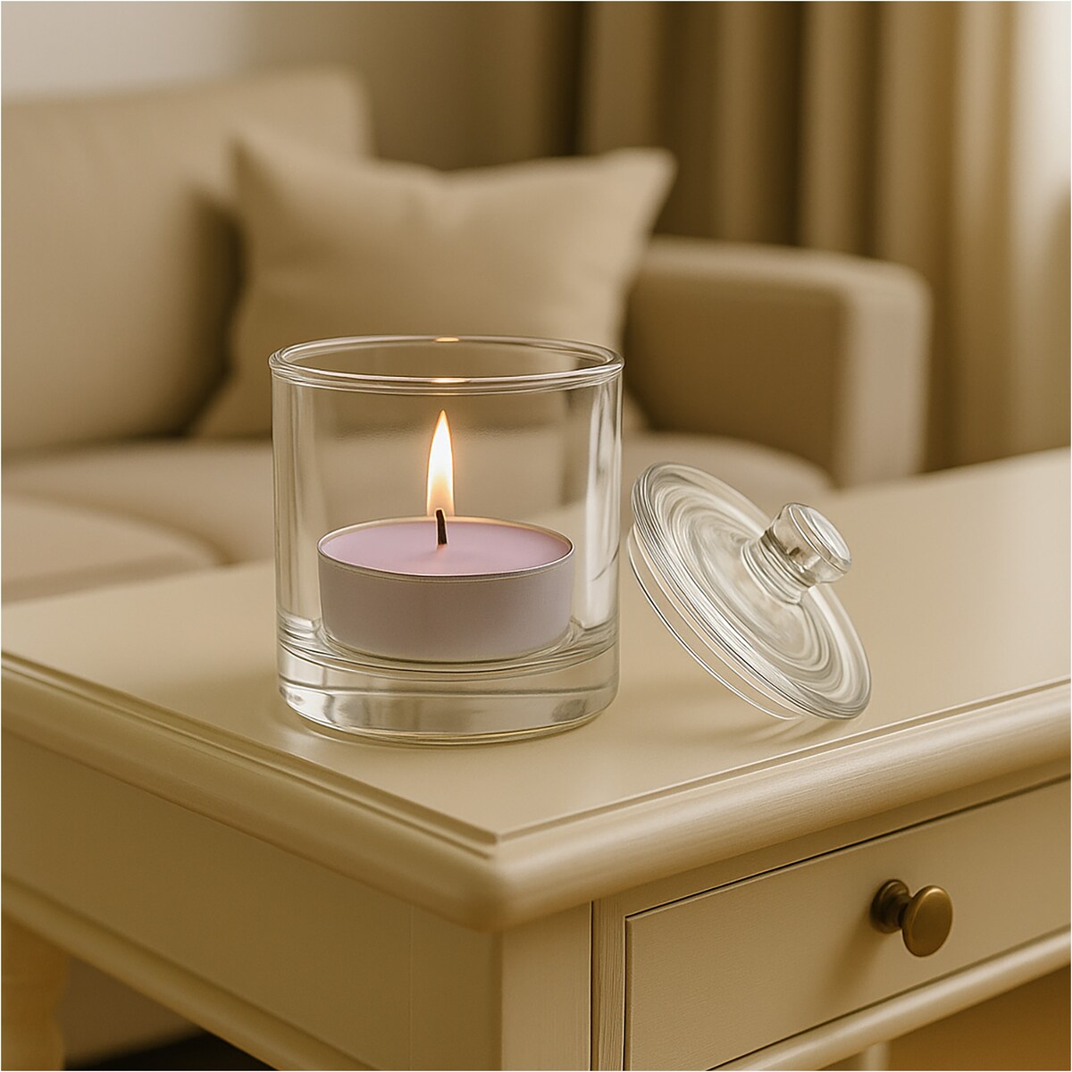 Świeczki Zapachowe Parafinowe Tealight Małe Podgrzewacze Zestaw 10 Szt. Exotic Wood