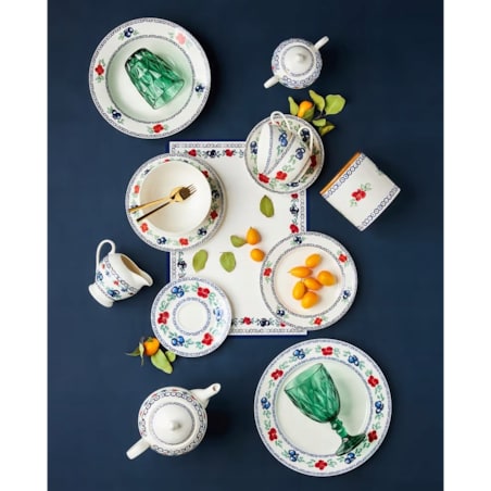 SALATERKA MISKA 2x 14 cm FOLKLOR na śniadanie zupę płatki jedzenie desery