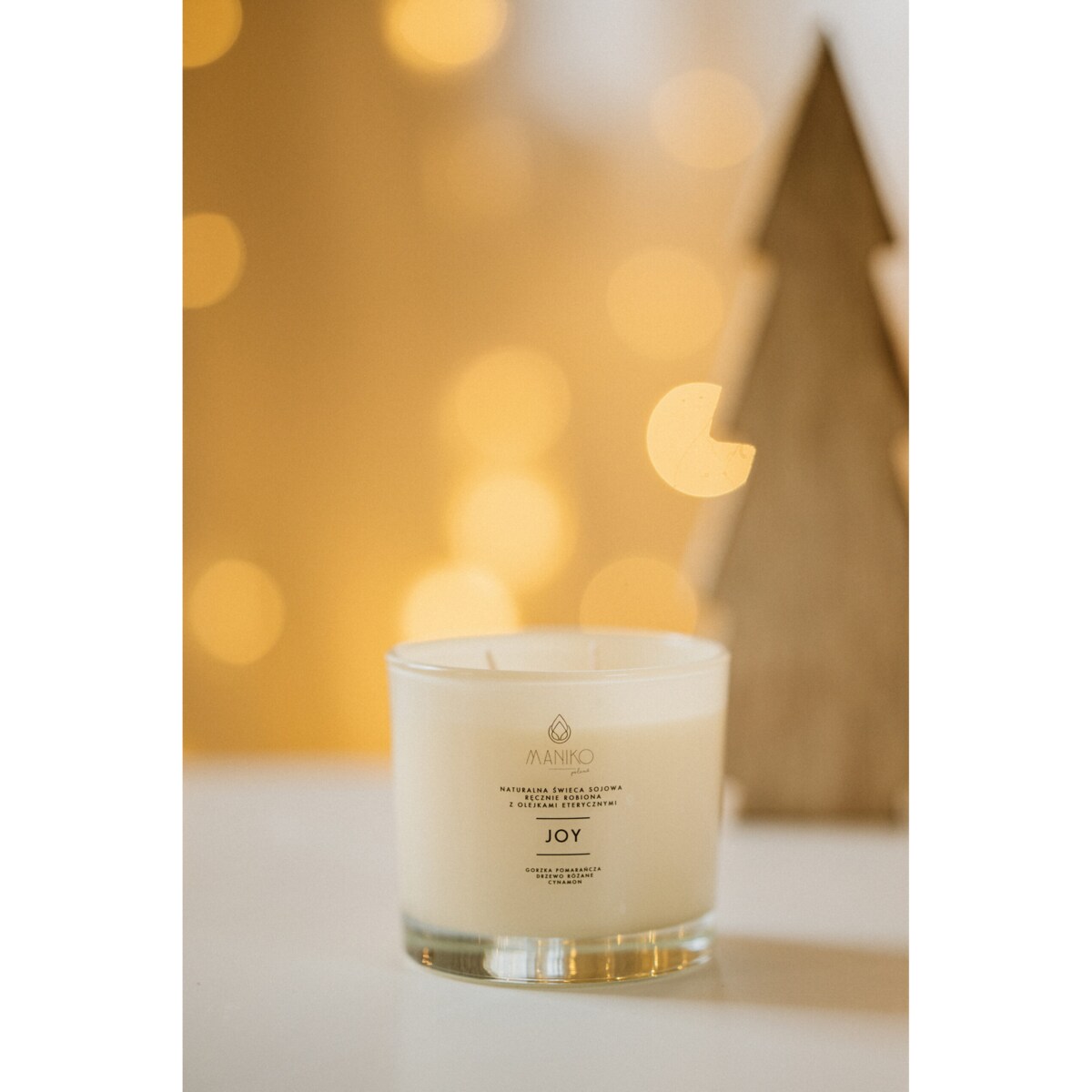 Naturalna świeca sojowa JOY z olejkami eterycznymi