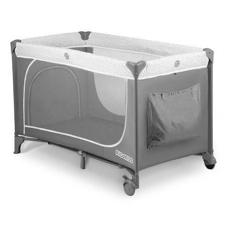 Łóżeczko turystyczne dla dziecka składane podróżne kojec Ricokids + materac + torba