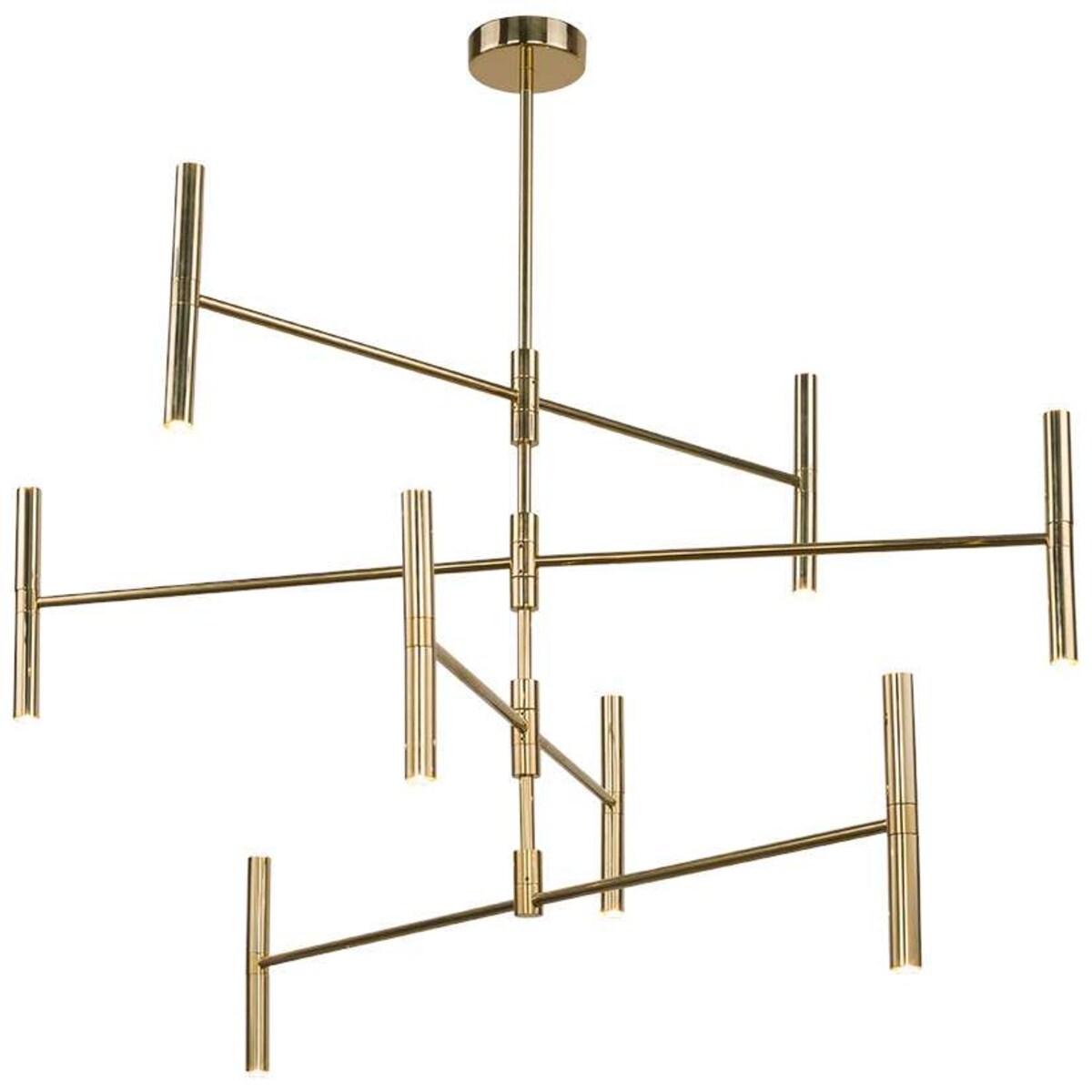 LAMPA sufitowa LIVI 0181 Amplex industrialna OPRAWA metalowe pręty sticks loftowy pająk złoty