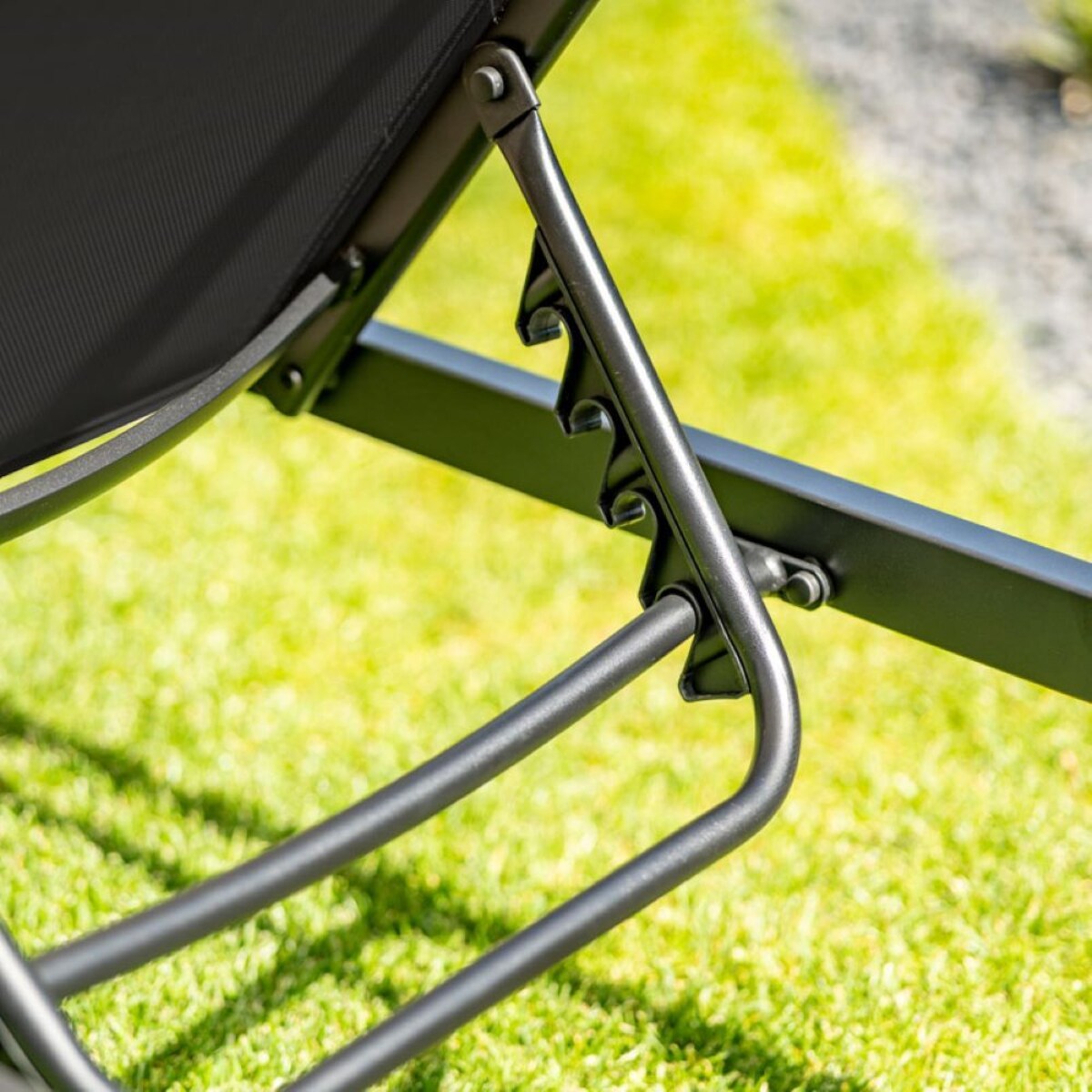 Leżak ogrodowy czarny, Lord