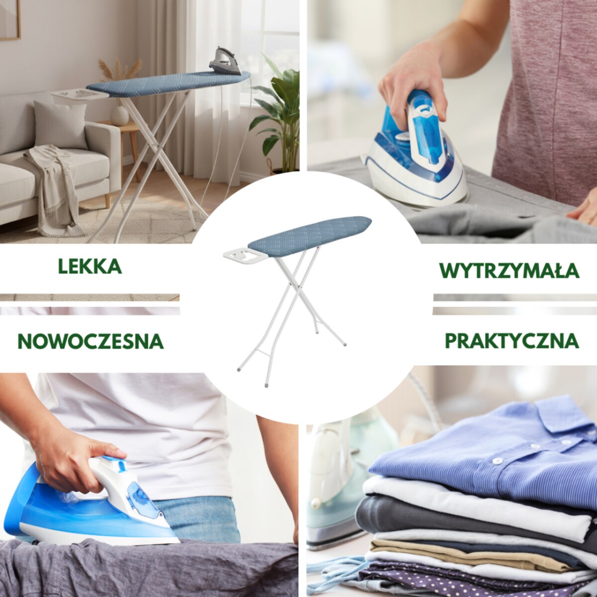 Deska do prasowania z podstawką, 4 poziomy regulacji, KINGHOFF