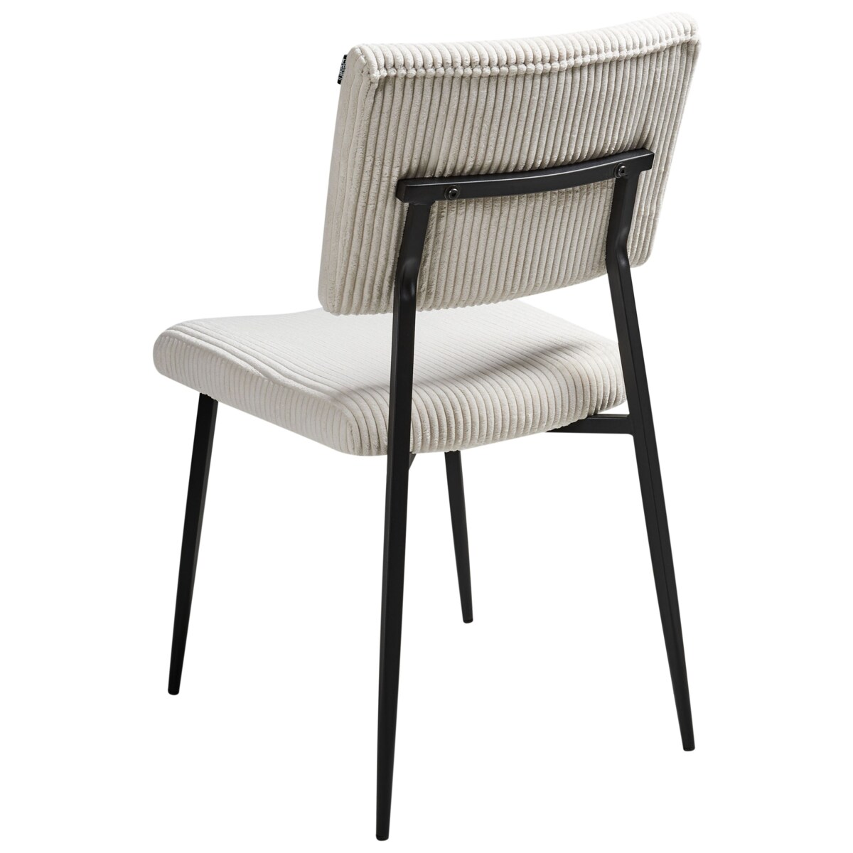 Zestaw 2 krzeseł do jadalni STURGIS Sztruks Złamana biel