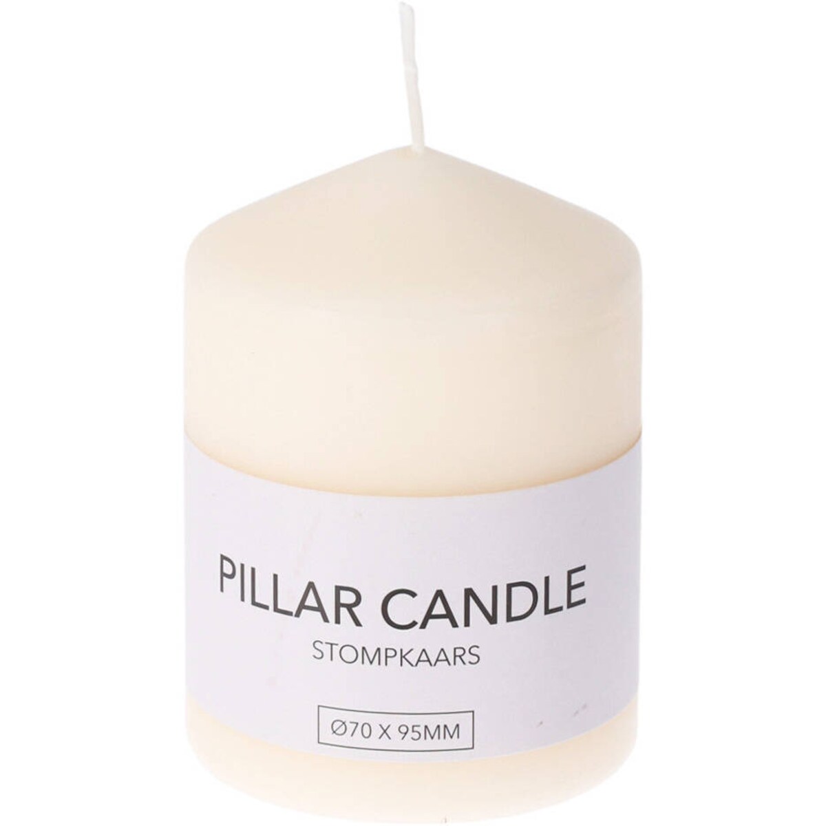 Świeca walec z parafiny, Ø 7 x 9,5 cm