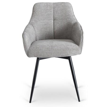 Krzesło Tapicerowane Kuchenne Do Jadalni Salonu Kuchni Szary PALMA