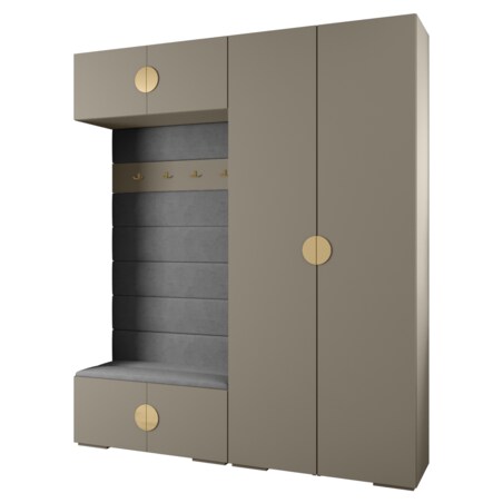 Garderoba do przedpokoju INOVA 4 Z18 kaszmir+złoty+manila16