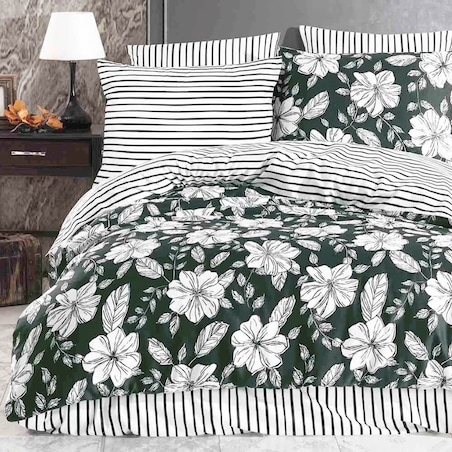 Pościel satyna bawełniana 200x220 Exclusive Hakki Green