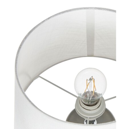 Lampa stołowa ceramiczna szara KHOPER