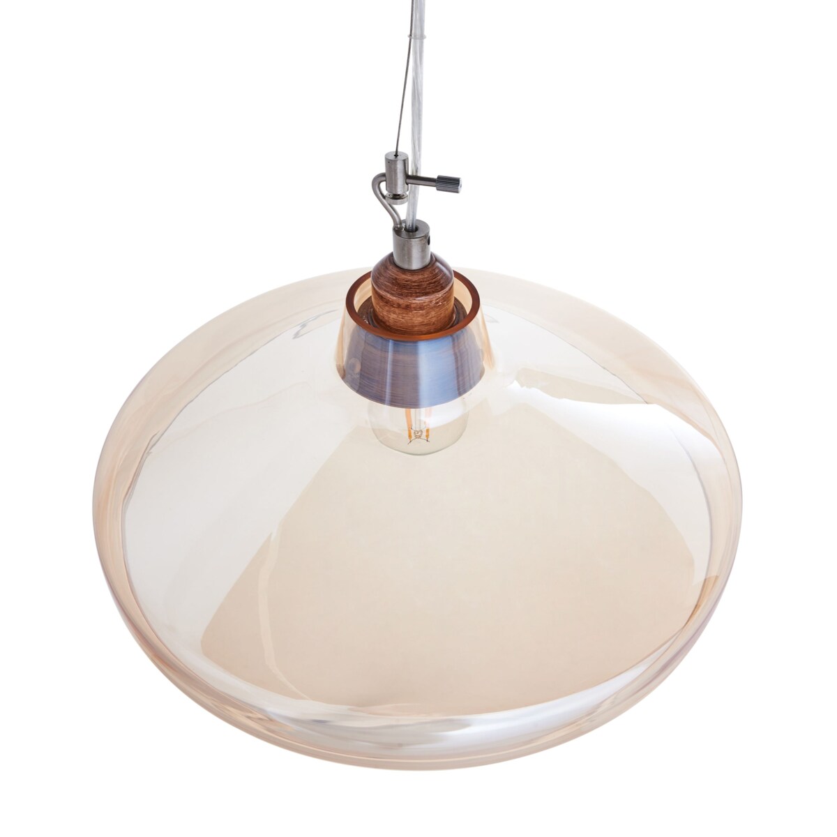 Lampa wisząca ALIKOS Szkło Złoty