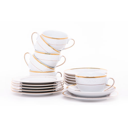 Serwis herbaciany 6os. (18el.) NEW HOLLIS GOLD