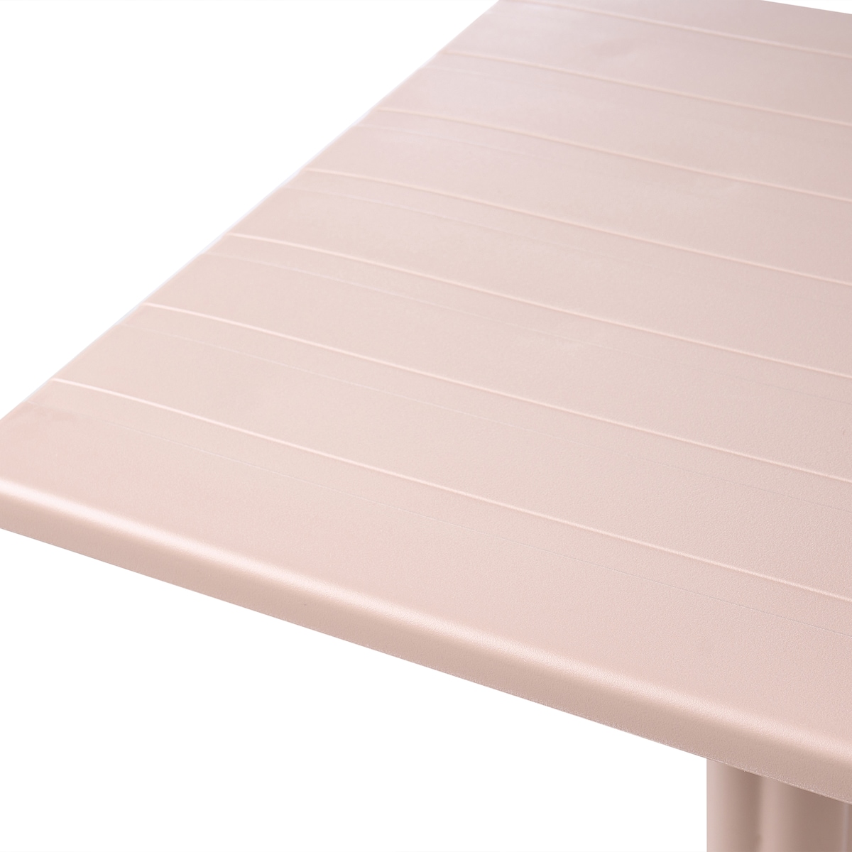 Stolik ogrodowy barowy LEMNOS 60 cm 60 cm Beżowy