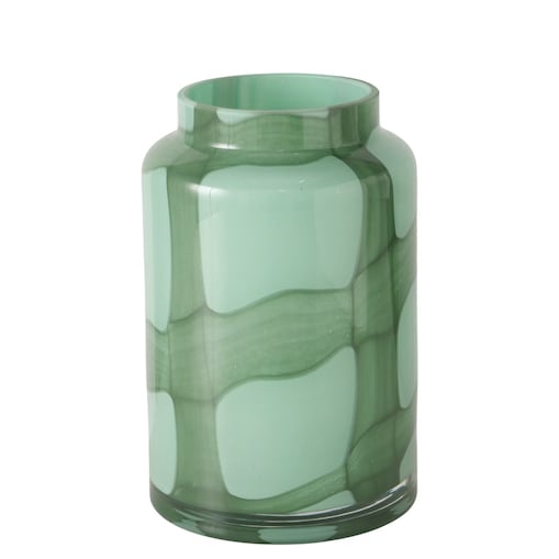 Wazon szklany zielony VERANA, wys. 20 cm
