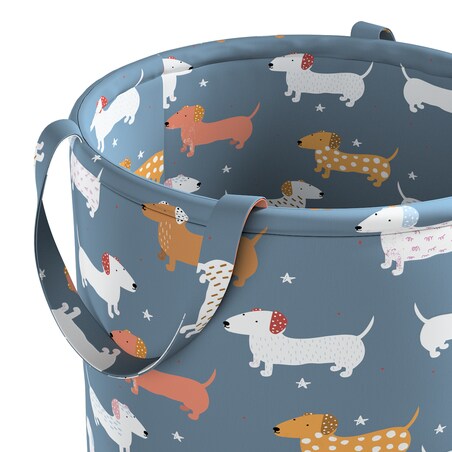 Kosz na zabawki Tobi, niebieski, 30x40cm, Magic Collection