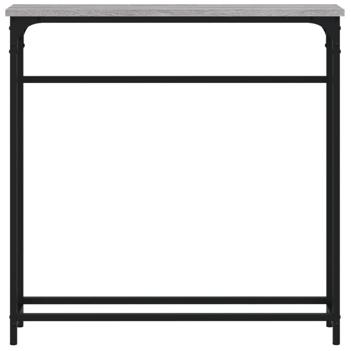 vidaXL Stolik konsolowy, szary dąb sonoma, 75x19,5x75 cm