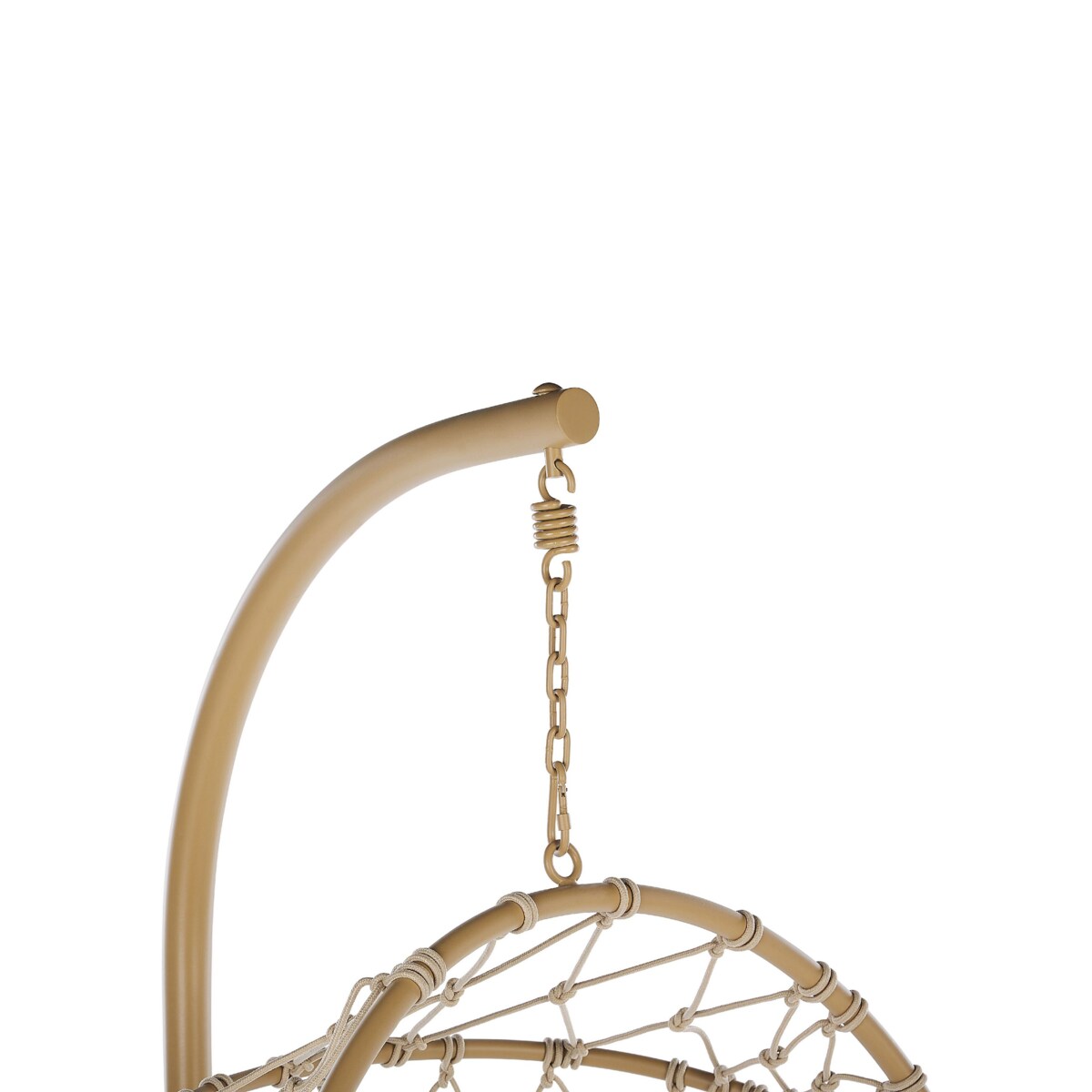 Fotel wiszący ze stojakiem beżowe ADRIA