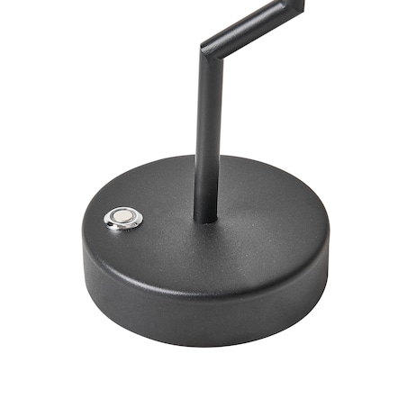 Bezprzewodowa lampa stołowa LED ALVIELA Ze ściemniaczem Metal Czarny
