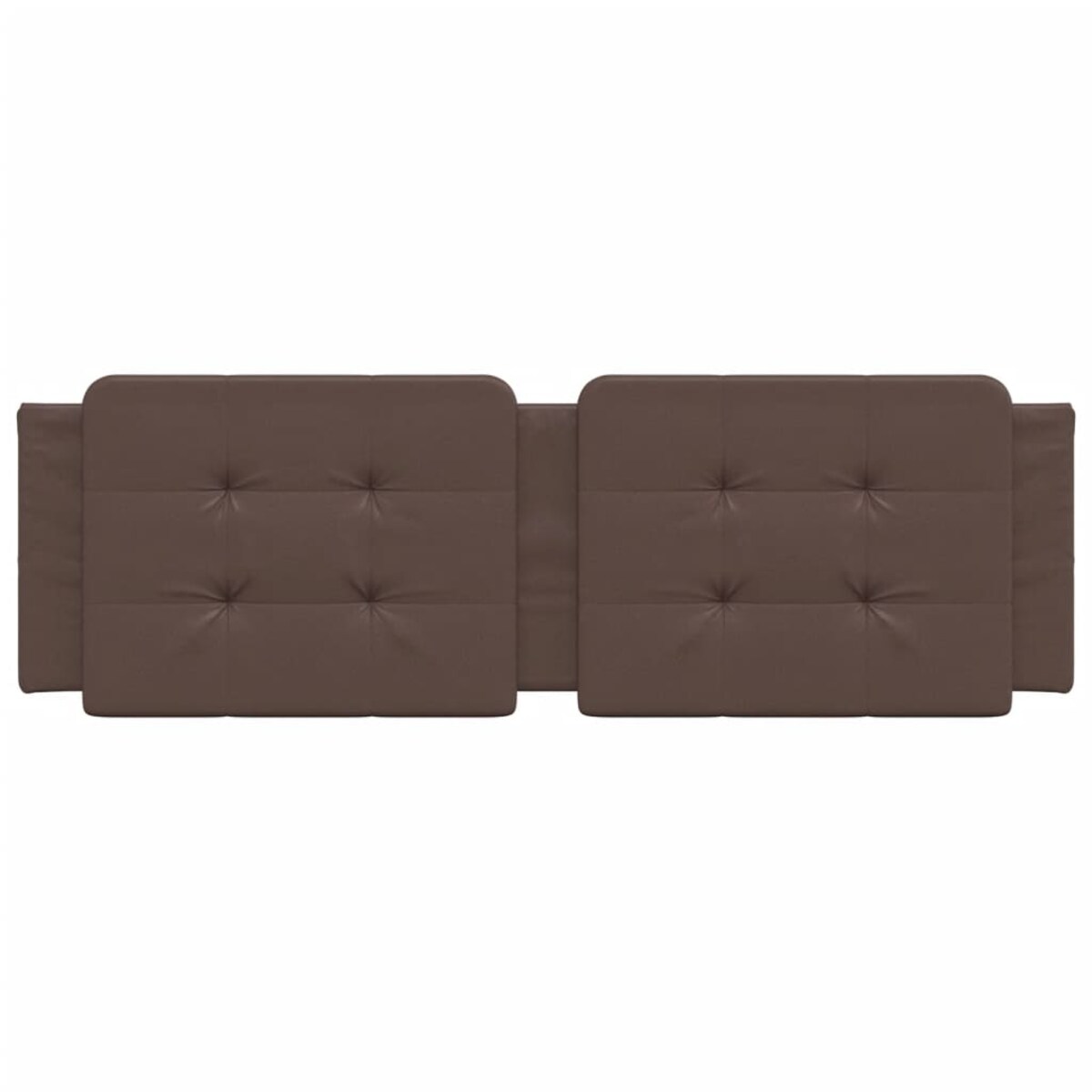 vidaXL Poduszka na wezgłowie, Zadar, brązowa, 160 cm, sztuczna skóra