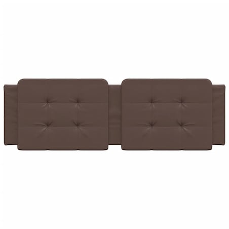 vidaXL Poduszka na wezgłowie, Zadar, brązowa, 160 cm, sztuczna skóra