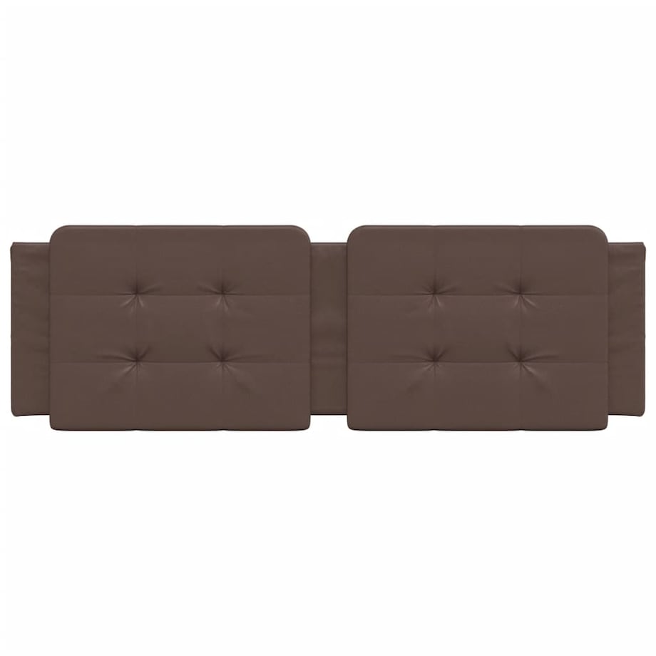 vidaXL Poduszka na wezgłowie, Zadar, brązowa, 160 cm, sztuczna skóra